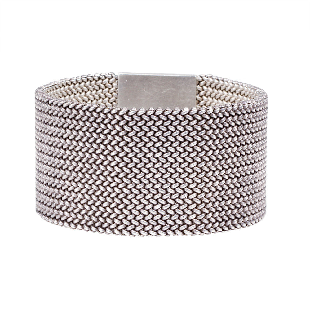 Sterling Silver Woven Bracelet