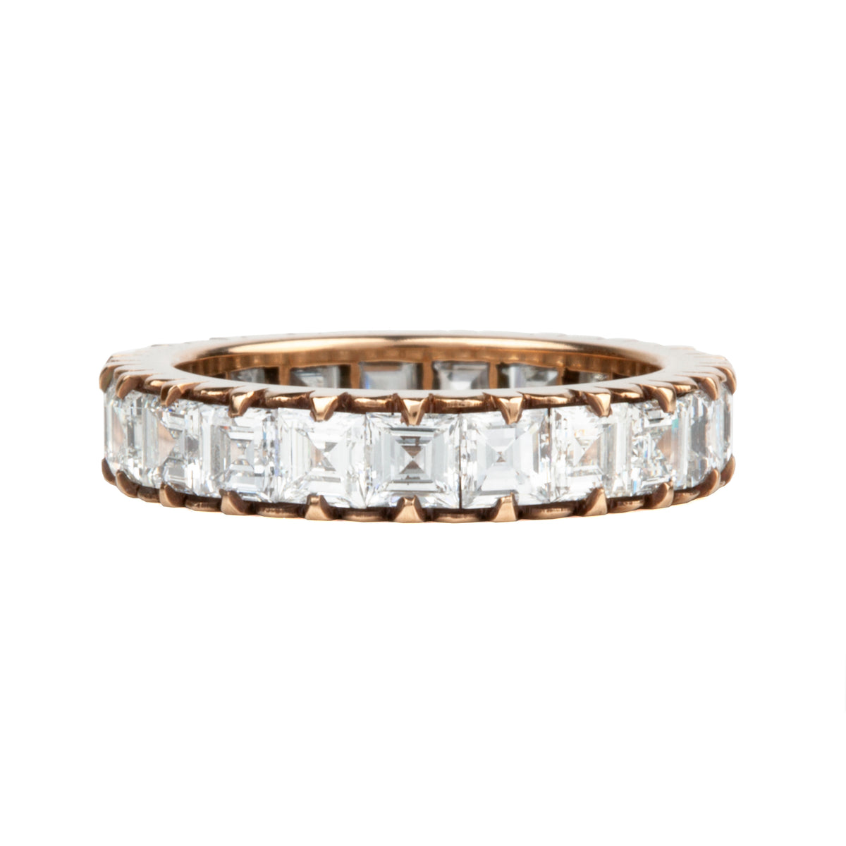 Bell & Bird Scalloped Cutdown Carré Cut Diamond Eternity Band – Bell ...