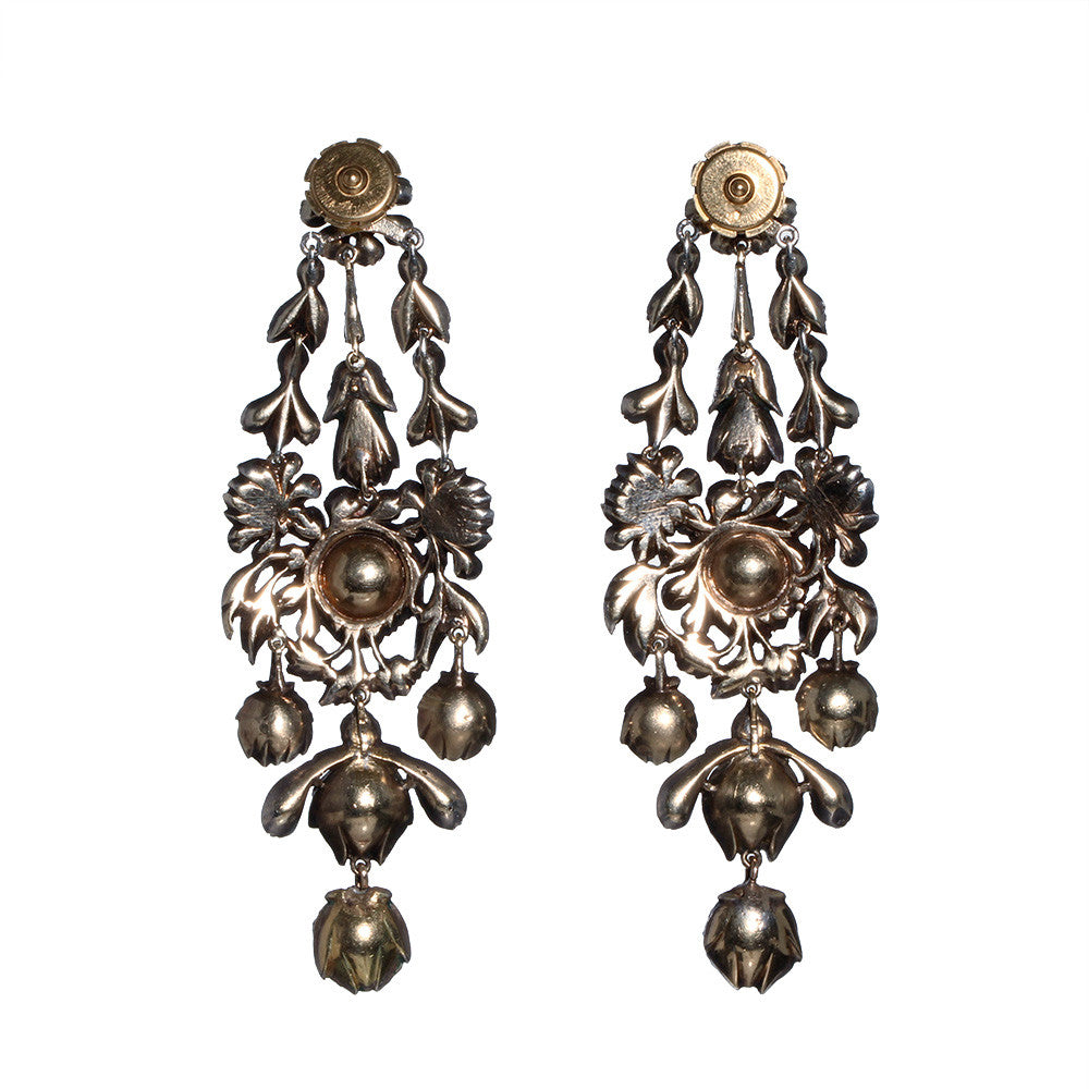 19th Century Rose Cut Diamond Earrings | Bell and Bird